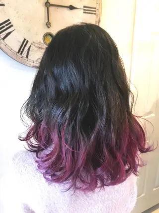 セミロング カラー 岩谷/ブリーチ 🪽透明感カラーのヘアスタイル