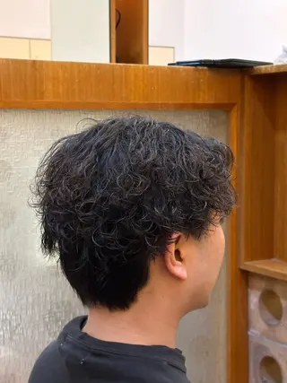 パーマ 短髪パーマ メンズ フェード✂️zionのヘアスタイル