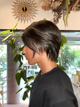 ショート カラー ハイトーン/パーマ 大名 sakiのヘアスタイル