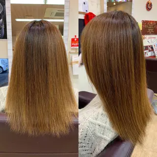 ミディアム 加藤 遥花のヘアスタイル