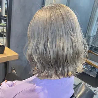 ミディアム カラー ヘアアレンジ メンズ キッズ ネイル マツエク・マツパ 透明感カラー🤎 ゆりのヘアスタイル