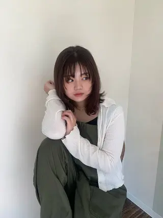 ミディアム ◎カットモデル 募集中 かりん◎のヘアスタイル
