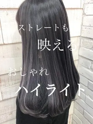 ロング カラー ☀️東京→岡崎☀️ ハイライト青山彪雅のヘアスタイル