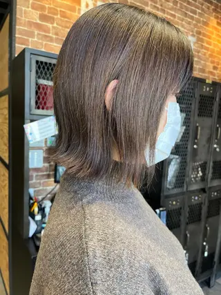 ショート カラー パーマ ヘアアレンジ メンズ キッズ ネイル マツエク・マツパ アイブロウ 久木原 ゆりのヘアスタイル