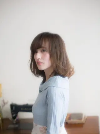 セミロング INCE HAIR 竹牟礼翔のヘアスタイル