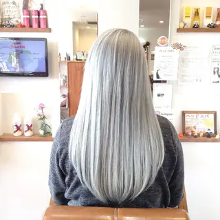 ロング カラー 辨天 勇介のヘアスタイル