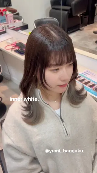 ミディアム カラー パーマ ヘアアレンジ メンズ ワット 原宿のヘアスタイル