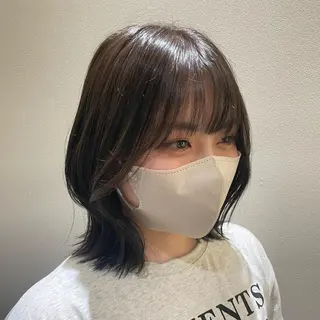 セミロング カラー ヘアアレンジ 骨格診断/似合わせ カットあさみななこのヘアスタイル