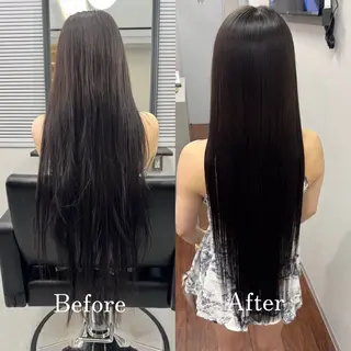 ロング XYZ所属・縮毛矯正/髪質改善 韓国風/MIKIYAのヘアスタイル