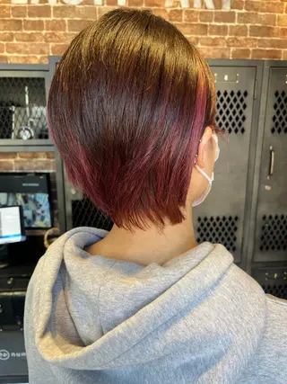 ショート カラー 久木原 ゆりのヘアスタイル