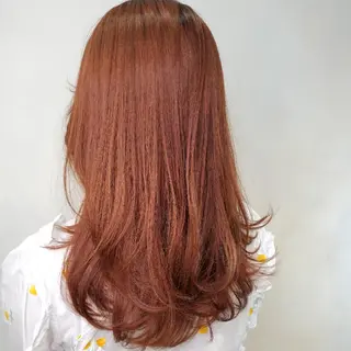 セミロング 韓国レイヤー suzuのヘアスタイル