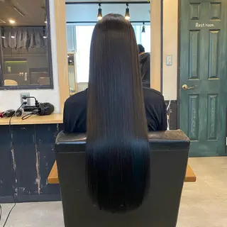 ロング パーマ 美髪矯正 🌈髪質改善 山下のヘアスタイル