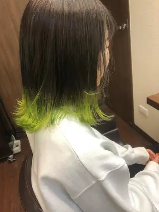 ミディアム カラー せこぐち まいのヘアスタイル
