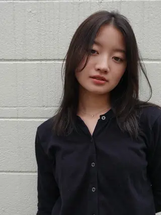 ミディアム カラー パーマ CEINE【セーヌ】 三軒茶屋のヘアスタイル