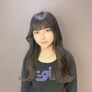 セミロング 盛田 望来のヘアスタイル