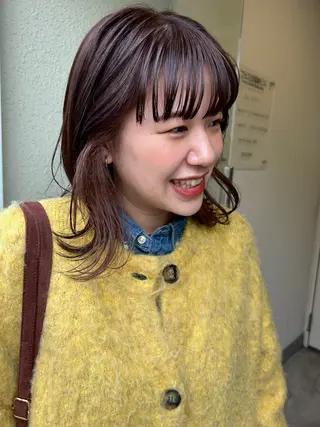 ミディアム 薄暮 マツイ レンのヘアスタイル