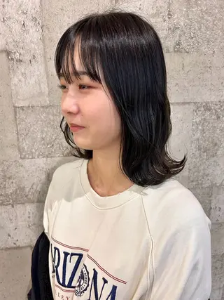 ミディアム カラー 🍒中川葵久美🍒 レイヤー/メンズのヘアスタイル
