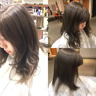 ミディアム カラー パーマ ヘアアレンジ メンズ キッズ Forest. -髪質改善-のヘアスタイル