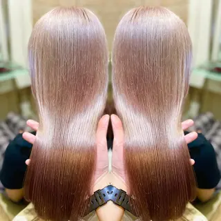 セミロング カラー パーマ ヘアアレンジ 👑指名率No.1 👑坂口飛翔のヘアスタイル