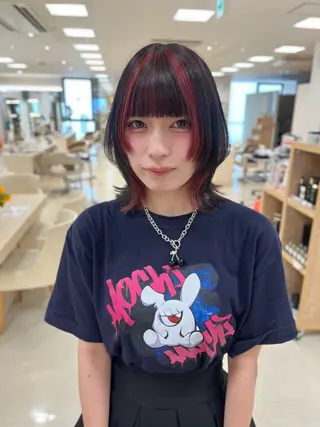 ミディアム カラー 暖色専門美容師🎀 お客様満足度◎のヘアスタイル