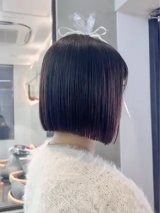 ミディアム 🇰🇷韓国レイヤー 韓国風ボブのヘアスタイル