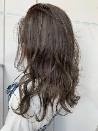 セミロング カラー 髪質改善will hairdesignのヘアスタイル