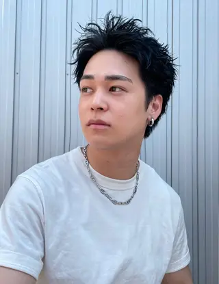 ショート カラー パーマ ヘアアレンジ メンズ 亀井隆汰/メンズ専門 パーマ特化美容師のヘアスタイル