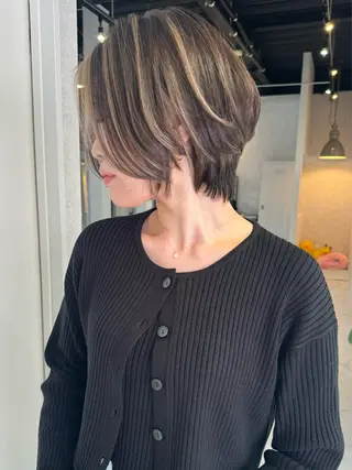 ショート カラー ヘアアレンジ アンドウ ユウ/ レイヤーカット/韓国のヘアスタイル