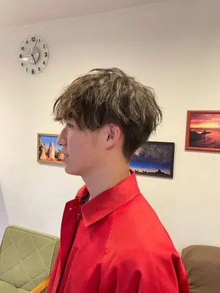 メンズ 髪質改善×白髪ぼかし 美容師✂️武澤龍賀のヘアスタイル