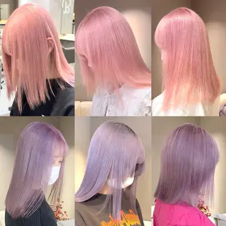 セミロング カラー ヘアアレンジ beleza scelto所属・ハイトーン、暗髪特化 ♡shoka♡のヘアスタイル