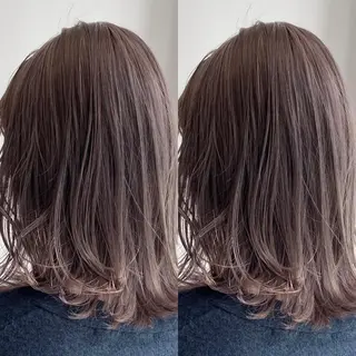 セミロング カラー ハイトーンヘア/ 島崎　タクミのヘアスタイル