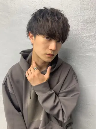 メンズ シャドウパーマ/ 波巻きパーマ/三鷹のヘアスタイル