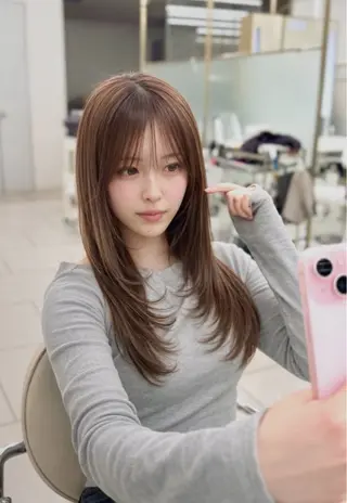 セミロング COA GINZA 成嶋秀晟のヘアスタイル