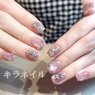 ネイル 🎀kira 長さだし💗モチ最高のネイルデザイン