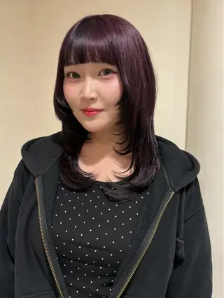 ロング カラー 浅野 匠のヘアスタイル
