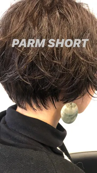 ショート パーマ 骨格診断🍃ショート /ショートボブ✨岡元のヘアスタイル
