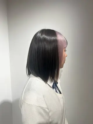 ミディアム カラー QUATRO水戸🌷 小沢青空のヘアスタイル