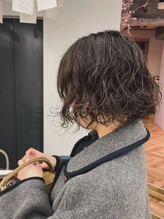 ショート パーマ 菊地 美羽士のヘアスタイル