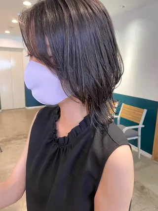 ミディアム 武内 凌レイヤーカット🐺のヘアスタイル