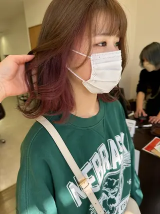 ショート カラー peg.hair所属・ブリーチカラー🫧 森　凪沙のヘアスタイル