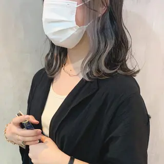 ミディアム カラー なかの たくみのヘアスタイル