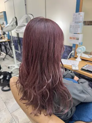 ロング カラー 🍒透明感カラー/ 艶カラー/さくら🍒のヘアスタイル