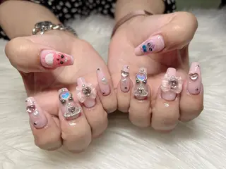 セミロング ネイル 《LB》ラブリエ Nail&eyeのマツエク・マツパデザイン
