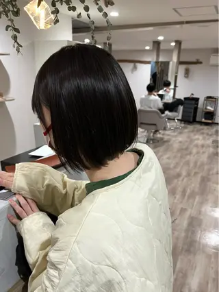 ショート カラー 🌱小顔魅せショート 髪質改善カラー/泉綺のヘアスタイル