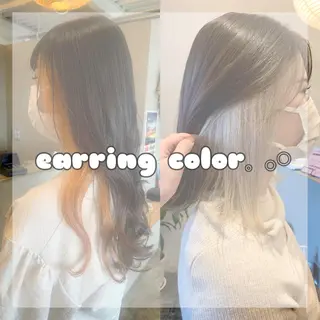 ミディアム カラー ハイトーン職人💗 松本輝美のヘアスタイル