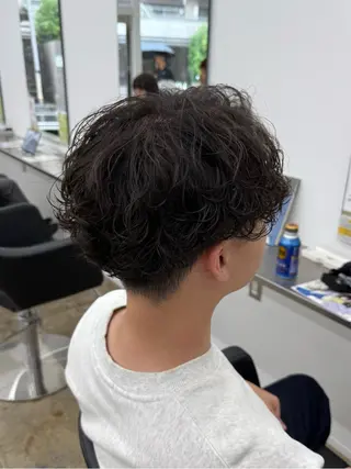 ショート 柏/シャドウパーマ/ ナチュラル/颯寿のヘアスタイル