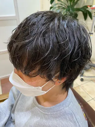 ショート パーマ 斎藤 彩香のヘアスタイル
