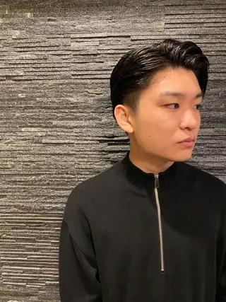 ミディアム メンズ カット指名No1漆原 聡のヘアスタイル