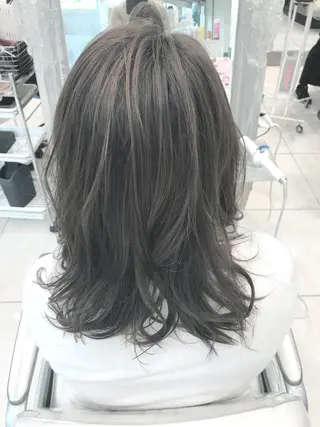 ロング カラー 田中 慎也のヘアスタイル