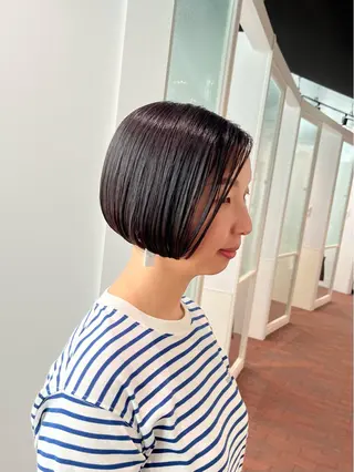 ミディアム マンツーマン 縮毛矯正/マユコのヘアスタイル